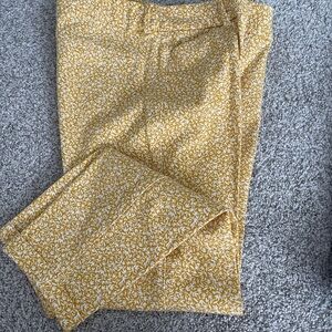 Old Navy Yellow and White Chinos Relaxed Fit